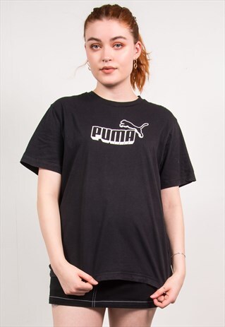 PUMA VINTAGE Y2K BLACK T-SHIRT