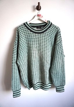 Vintage Norwegian Sweater Jumper Cardigan Wool Pullover