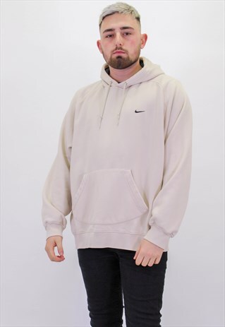 VINTAGE NIKE HOODIE IN YELLOW XL