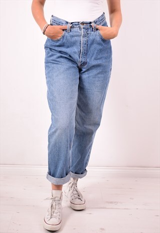 LEVI'S WOMENS VINTAGE JEANS W34 L29 BLUE 90S