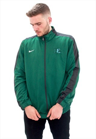 90'S RETRO GREEN FOOTBALL TRACK JACKET