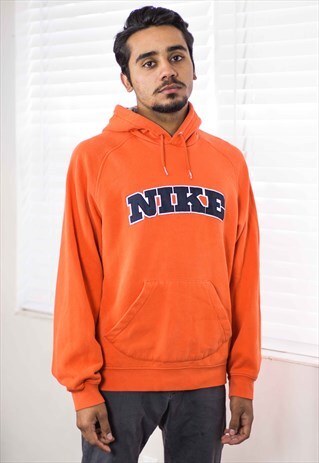 VINTAGE NIKE HOODIE SWEATSHIRT LOGO 90S M 20.3