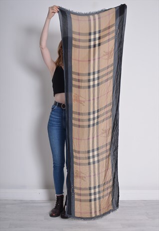 VINTAGE BURBERRY SHAWL STYLE SCARF