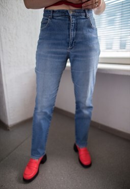 Vintage 80's Blue Straight Jeans