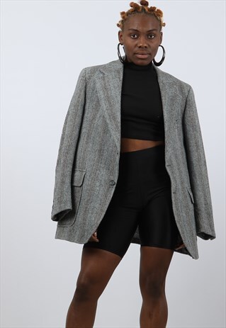 VINTAGE LARGE GREY BLAZER