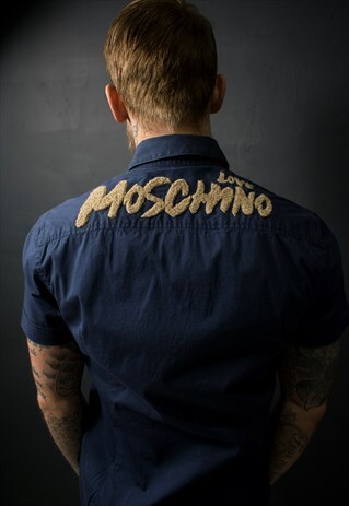 MOSCHINO DARK BLUE SHIRT
