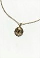 SMALL COIN MARY NECKLACE GOLD PLATED DAINTY