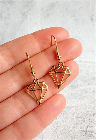 GEOMETRIC DIAMOND EARRINGS