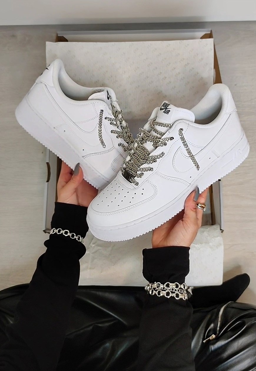 Air force 1 chain sales laces