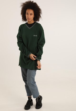 VINTAGE CHAPS RALPH LAUREN EMBROIDERED SPELLOUT SWEATSHIRT