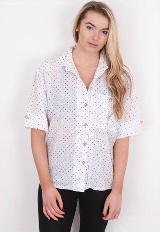 VINTAGE POLKA DOT BLOUSE CVSS029