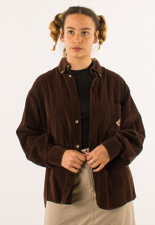 VINTAGE BROWN CORDUROY SHIRT