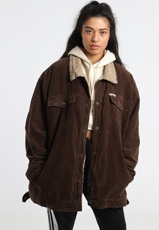 90S US POLO ASSN CORD SHEARLING JACKET