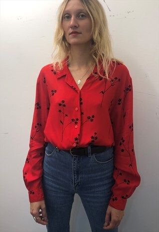 RED FLORAL SHIRT