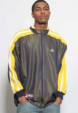 VINTAGE ADIDAS BASKETBALL TRACK JACKET BLUE