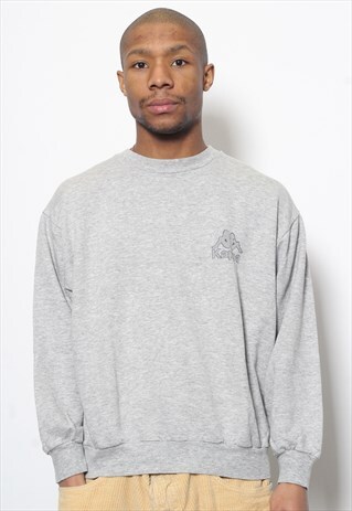 VINTAGE KAPPA LOGO SWEATSHIRT GREY