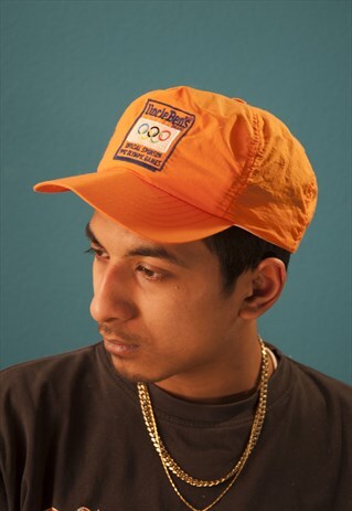 VINTAGE FLUO UNCLE BENS 1992 OLYMPIC GAMES SNAPBACK CAP HAT