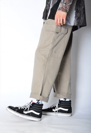 VINTAGE 90S BEIGE CHINOS CARGO PANTS