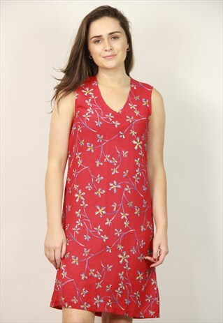 VINTAGE PATTERNED 90S DRESS