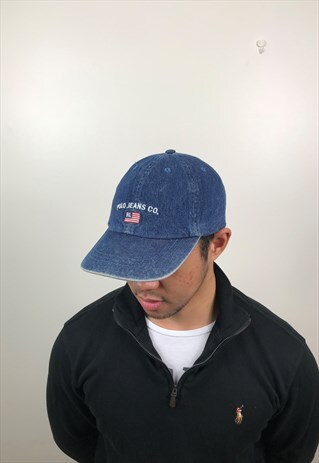 VINTAGE BLUE POLO JEANS CO RALPH LAUREN CAP