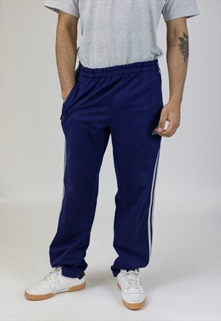 VINTAGE ADIDAS NAVY TRACKSUIT BOTTOMS