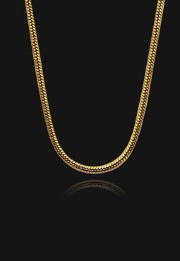 Snake Chain Layer Necklace 18K Gold Plated
