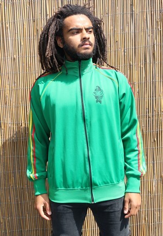 VINTAGE REGGAE 'ONE LOVE' TRACKSUIT ZIP JUMPER