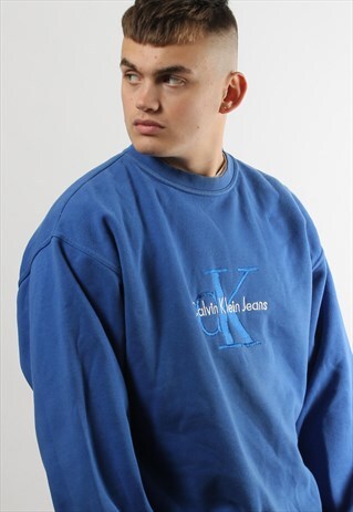 VINTAGE CALVIN KLEIN CK SPELL OUT SWEATSHIRT