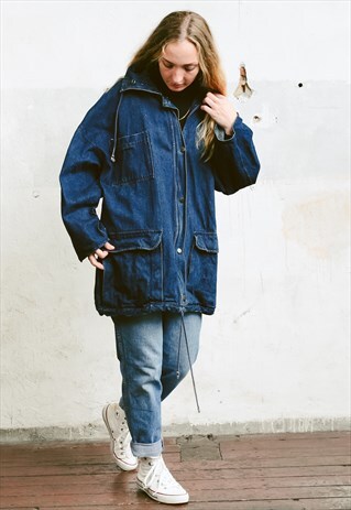 VINTAGE 80S OVERSIZED DENIM JACKET