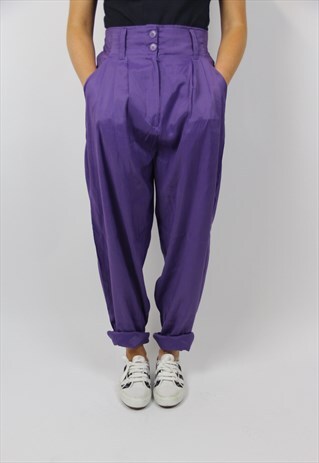 VINTAGE HIGH WAIST PURPLE PANTS
