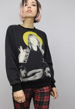 VINTAGE 90S OVERSIZED SWEATER SWEATSHIRT TOP