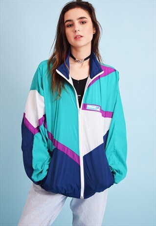 90'S RETRO ATHLEISURE SPORTS SHELL BOMBER JACKET