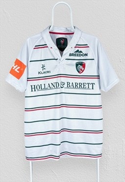 Leicester Tigers Rugby Shirt 2017/2018 Away Mens Large