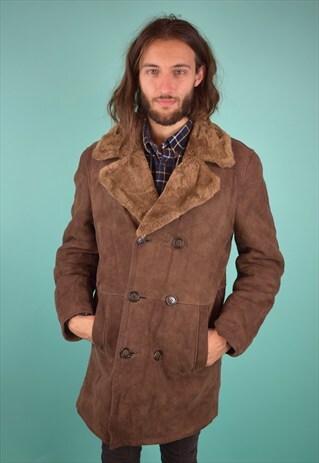VINTAGE 90'S SHEARLING COAT