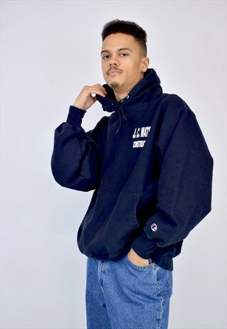 VINTAGE 90'S NAVY CHAMPION HOODIE