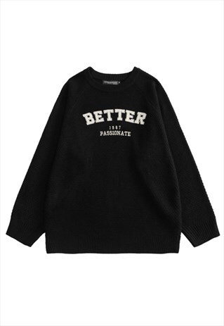 KALODIS BETTER PRINT CASUAL LETTER JUMPER