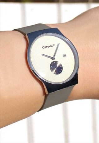 CLASSIC SILVER WATCH WITH DATE