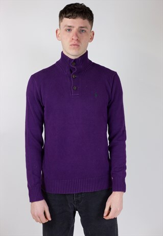VINTAGE POLO RALPH LAUREN PURPLE JUMPER