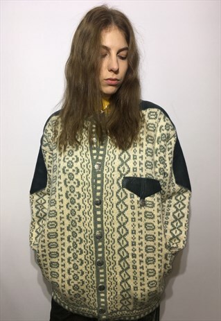 VINTAGE 80' BEAUTIFUL COOL COLORFUL UNISEX JUMPER