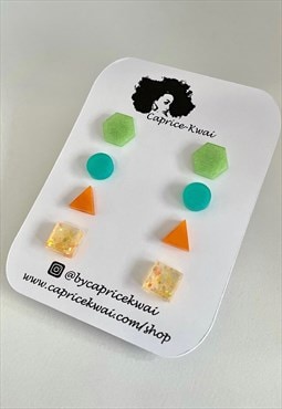 By Caprice-Kwai Citrus Punch Studs