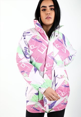 VINTAGE PATTERNED SKI JACKET NJ6