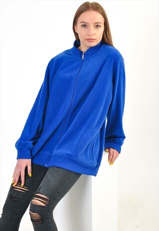 VINTAGE 90'S FLEECE ZIP CARDIGAN