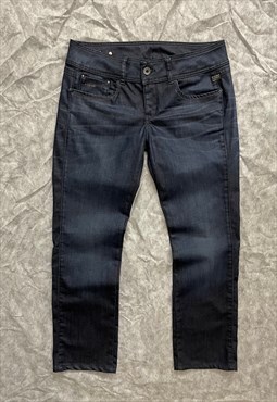 G-star RAW Dark Blue Womens straight fit jeans size W33 