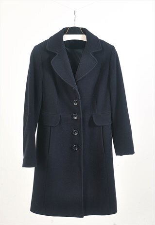 VINTAGE 90S COAT IN DARK BLUE
