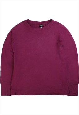 Vintage 90's Active Life Sweatshirt Plain Crewneck Burgundy