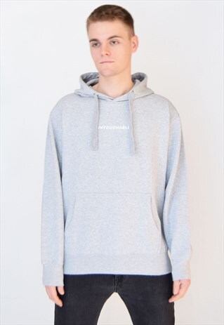 SALE - GREY UNTOUCHABLE (WHITE) HOODIE