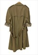 OVERSIZED VINTAGE BURBERRY TRENCH COAT FOR MEN, WITH BELT. L
