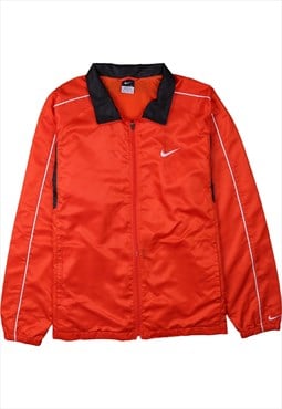 Vintage 90's Nike Windbreaker Swoosh Full Zip Up  Red