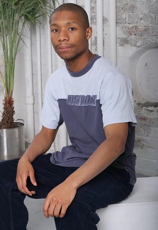VINTAGE NIKE LOGO T-SHIRT BLUE