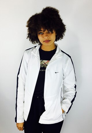 NIKE WHITE TRACK JACKET